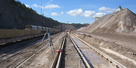 Crane Rail systems for Rail systems for cement works